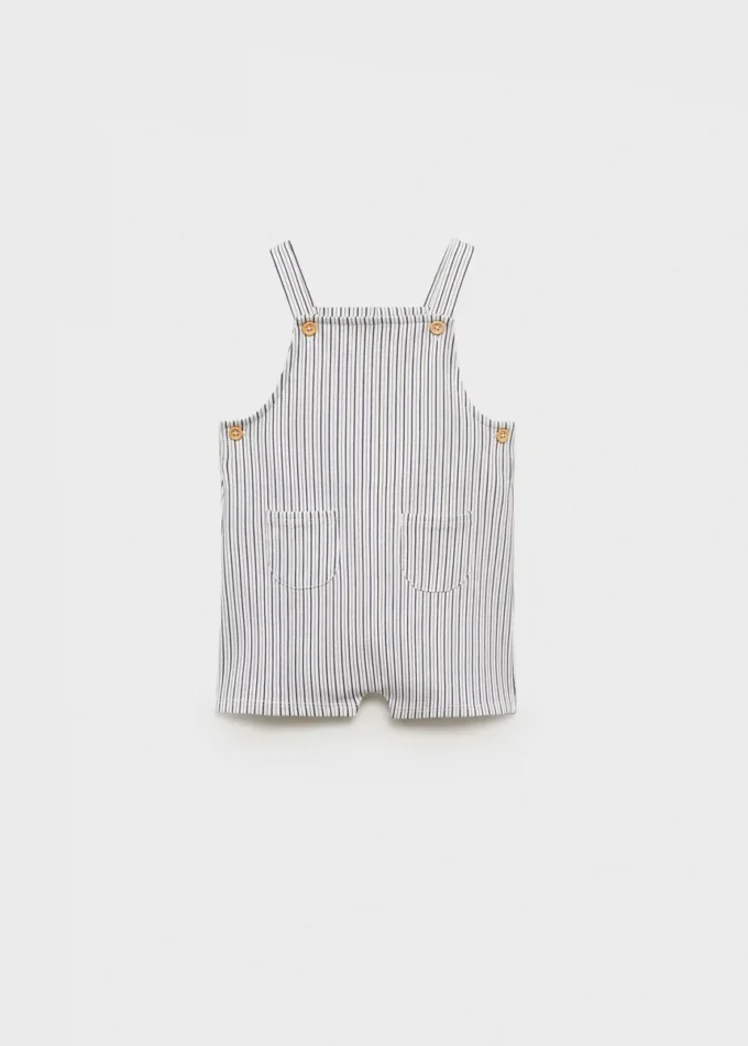 Pruhované krátké montérky Pruhované krátké montérky