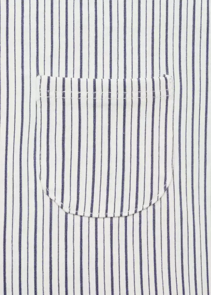 Pruhované krátké montérky Pruhované krátké montérky