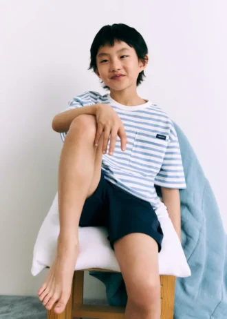 Pruhované krátké pyžamo