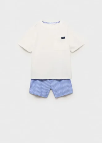 Pruhované krátké pyžamo