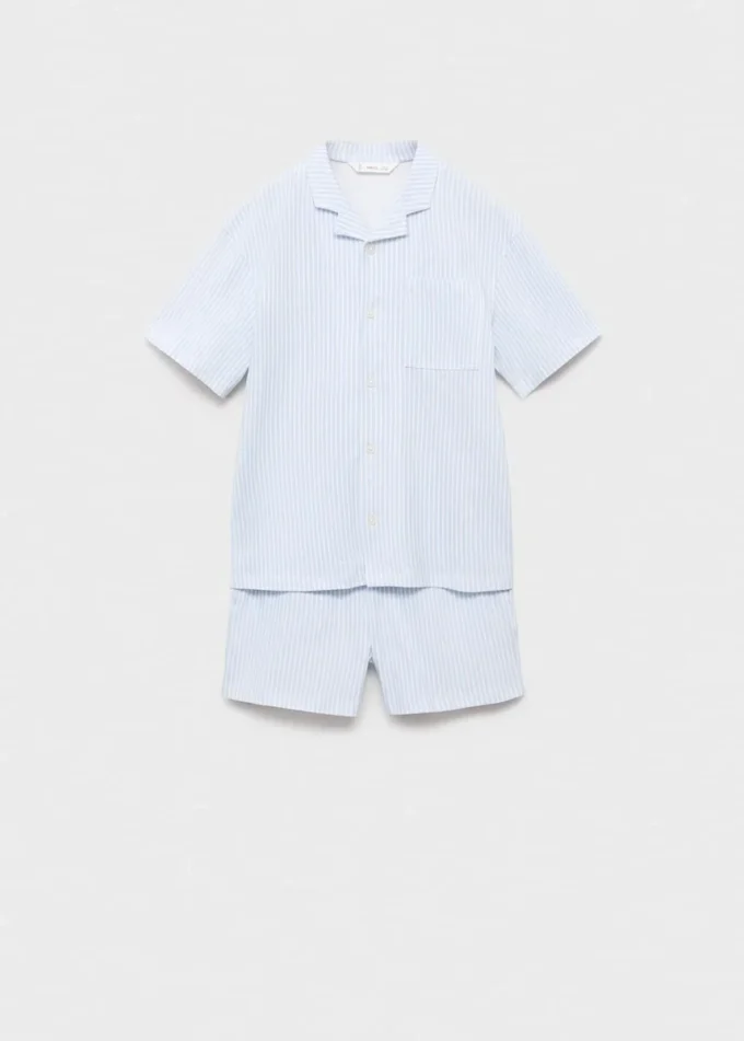 Pruhované krátké pyžamo Pruhované krátké pyžamo