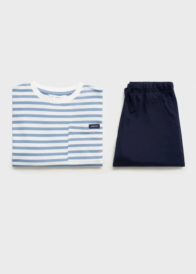 Pruhované krátké pyžamo Pruhované krátké pyžamo