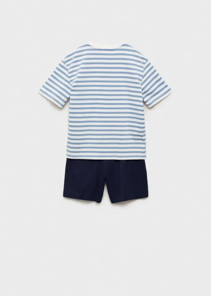 Pruhované krátké pyžamo Pruhované krátké pyžamo