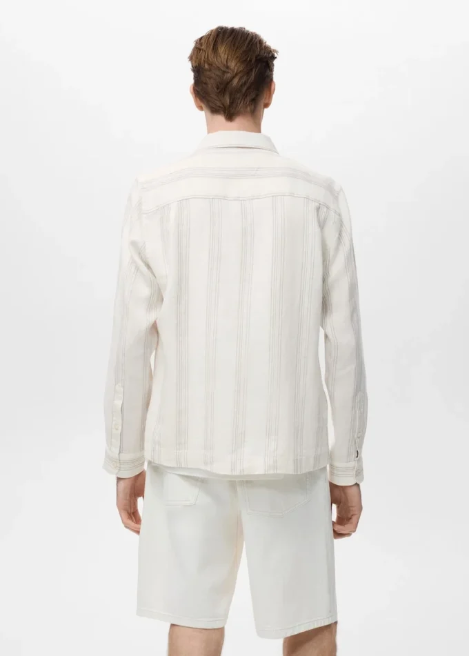 Pruhovaná lněná košile Pruhovaná lněná košile