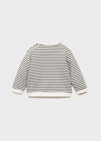 Pruhovaná mikina ze směsi bavlny