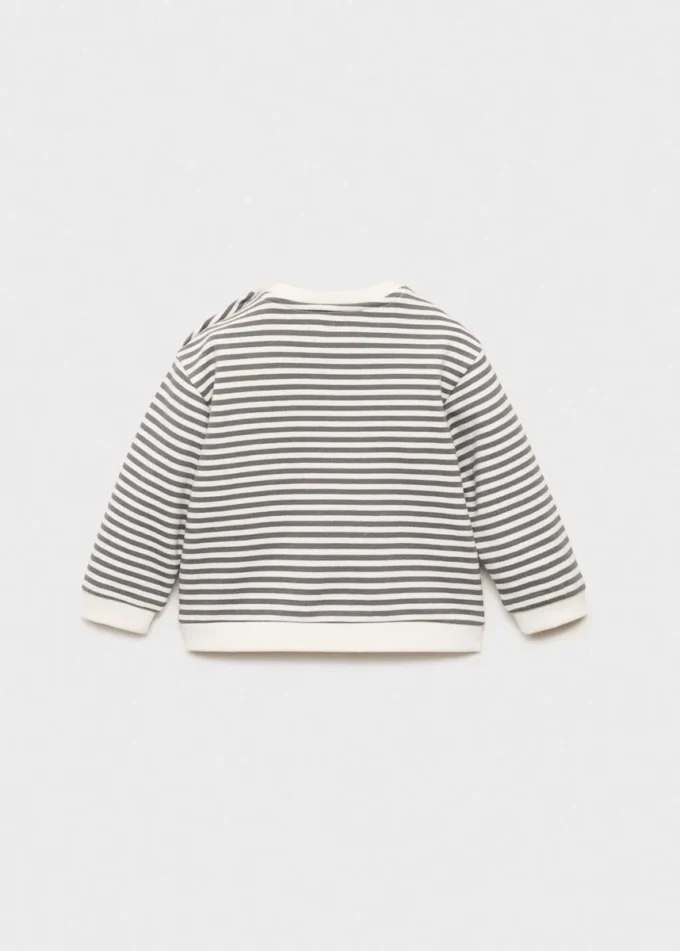 Pruhovaná mikina ze směsi bavlny Pruhovaná mikina ze směsi bavlny