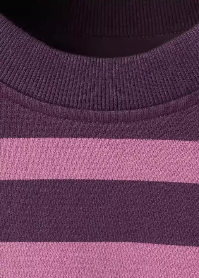 Pruhovaná mikina ze směsi bavlny Pruhovaná mikina ze směsi bavlny