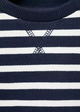 Pruhovaná mikina ze směsi bavlny