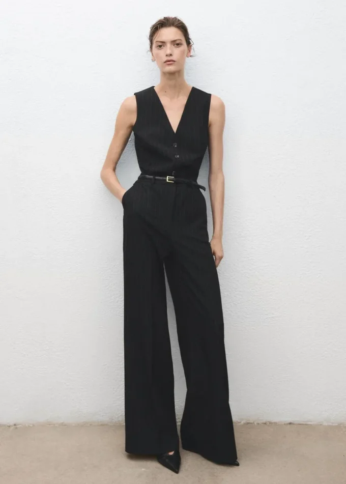 Pruhovaný overal s páskem Pruhovaný overal s páskem