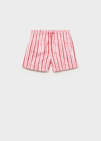 Pruhované plavky se stahovací šňůrkou