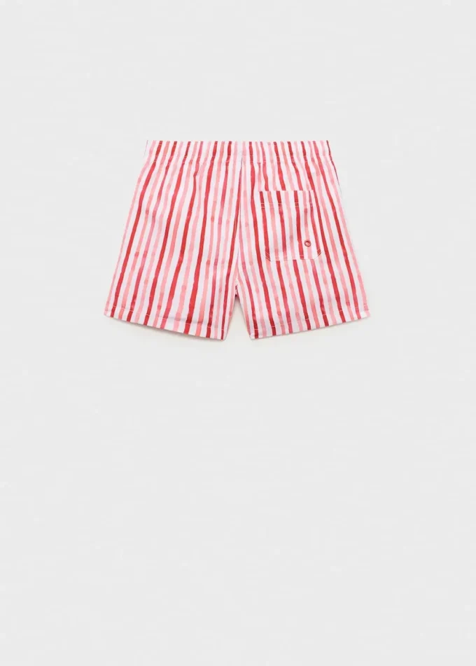 Pruhované plavky se stahovací šňůrkou