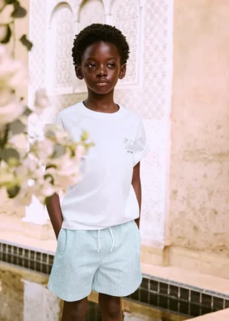 Pruhované plavky seersucker