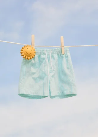 Pruhované plavky seersucker