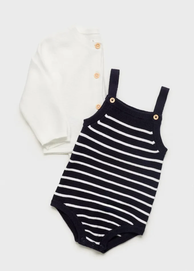 Pruhované pletené body Pruhované pletené body