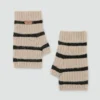 Pruhované pletené rukavice Pruhované pletené rukavice