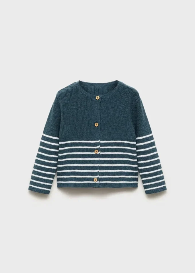 Pruhovaný pletený svetr Pruhovaný pletený svetr