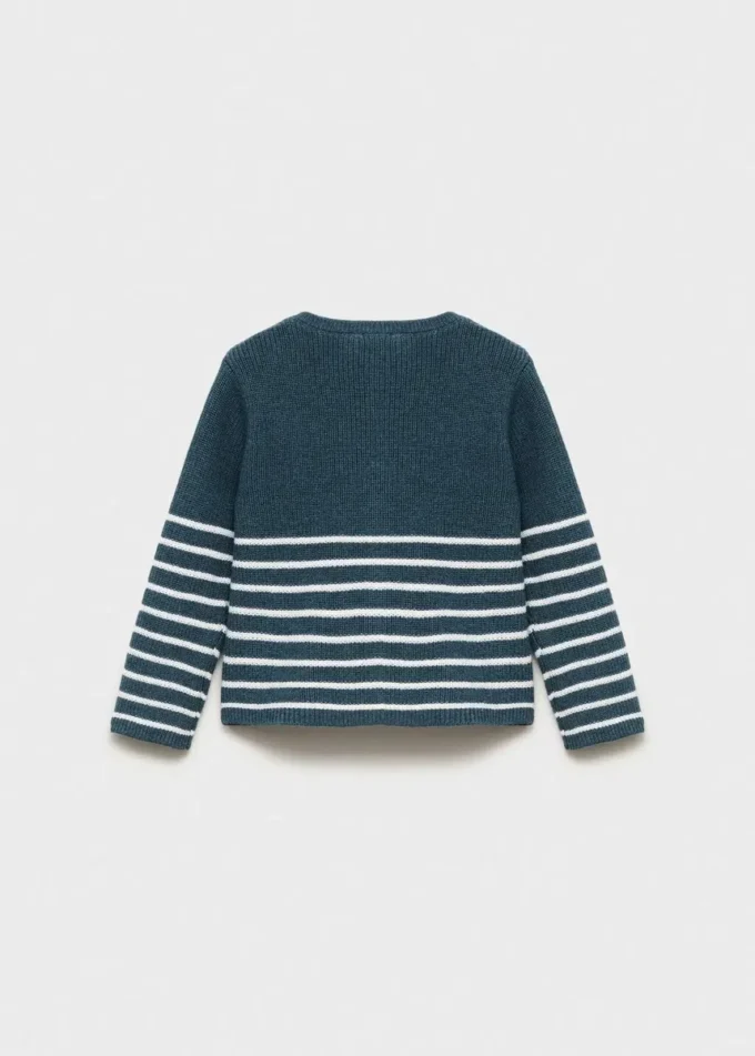 Pruhovaný pletený svetr Pruhovaný pletený svetr