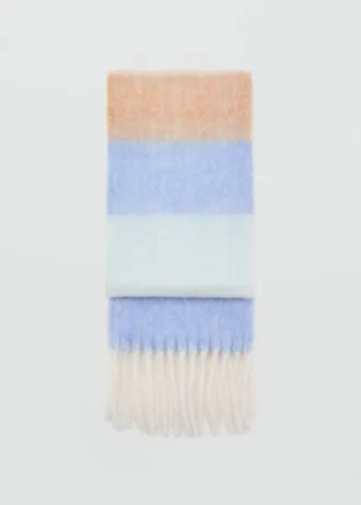 Pruhovaný pletený šátek