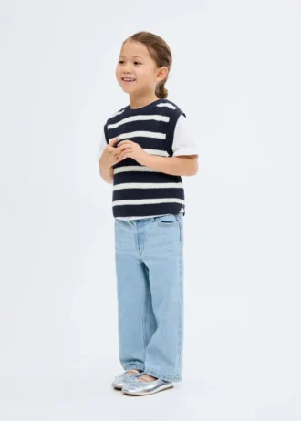 Pruhovaná pletená vesta Pruhovaná pletená vesta