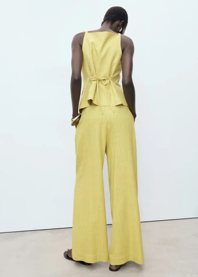 Pruhované rovné kalhoty Pruhované rovné kalhoty