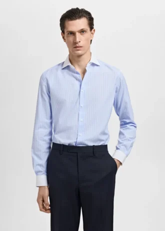 Pruhované slim fit košile