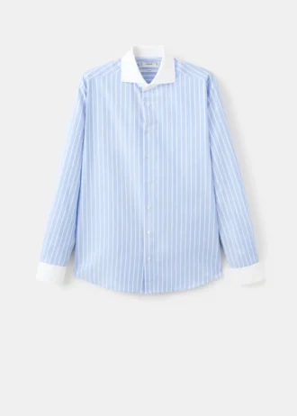 Pruhované slim fit košile