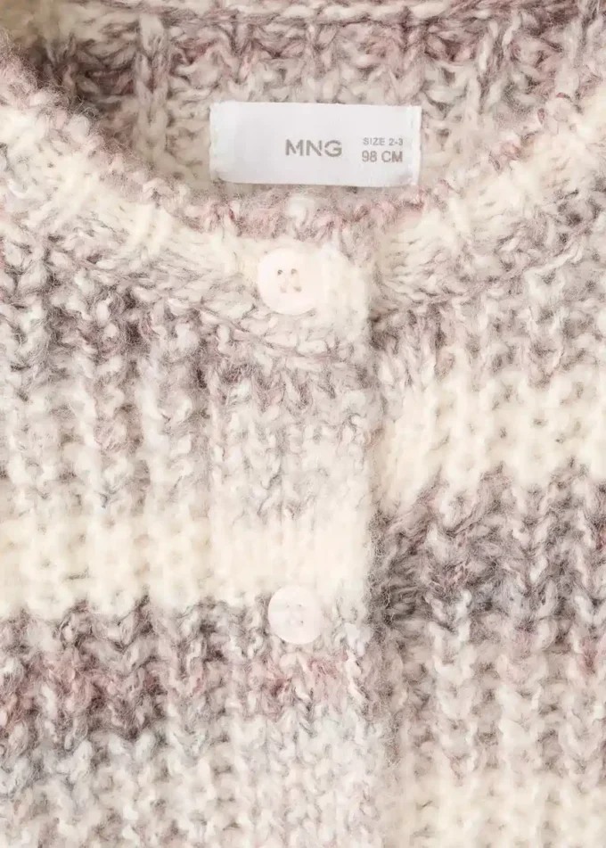 Pruhovaný svetr s fleky Pruhovaný svetr s fleky