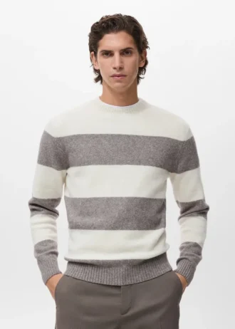 Pruhovaný svetr z vlněné směsi