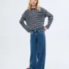 Pruhované tričko s dlouhým rukávem