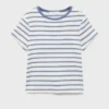 Pruhované tričko s kontrastním límcem Pruhované tričko s kontrastním límcem