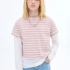 Pruhované tričko s krátkými rukávy Pruhované tričko s krátkými rukávy