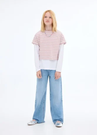 Pruhované tričko s krátkými rukávy