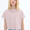 Pruhované tričko s krátkými rukávy Pruhované tričko s krátkými rukávy