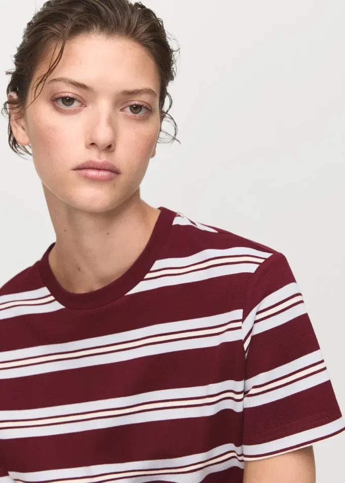 Pruhované tričko s krátkými rukávy Pruhované tričko s krátkými rukávy