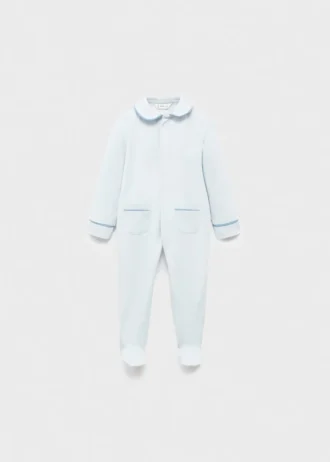 Pyžamo s kapsičkami a kulatým výstřihem