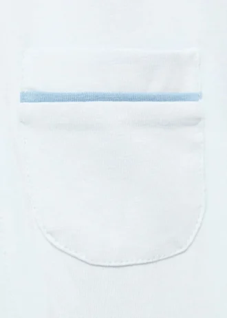 Pyžamo s kapsičkami a kulatým výstřihem