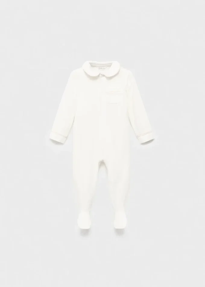 Pyžamo s kulatým výstřihem a kapsou Pyžamo s kulatým výstřihem a kapsou