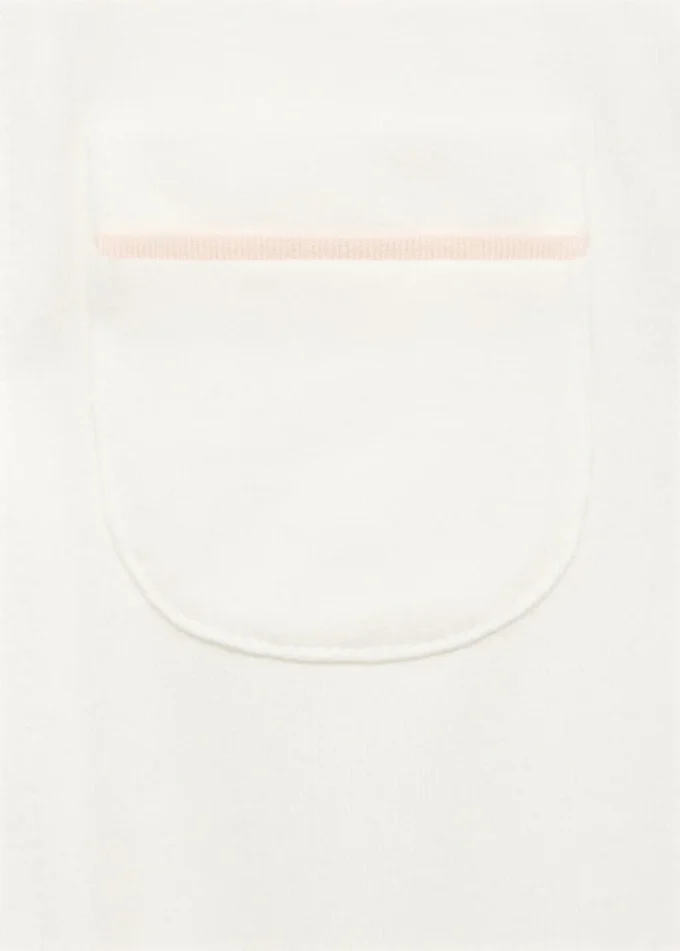 Pyžamo s kulatým výstřihem a kapsou Pyžamo s kulatým výstřihem a kapsou