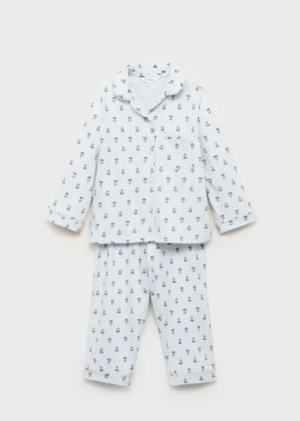 Pyžamo s květinovým potiskem