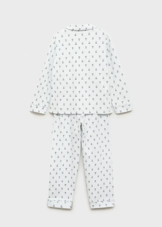 Pyžamo s květinovým potiskem