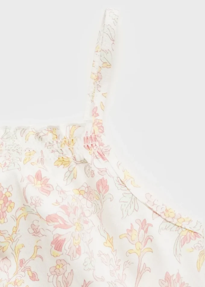 Pyžamo s květinovým potiskem