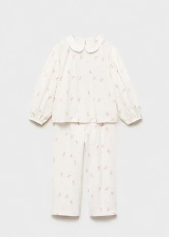 Pyžamo s potiskem a límečkem