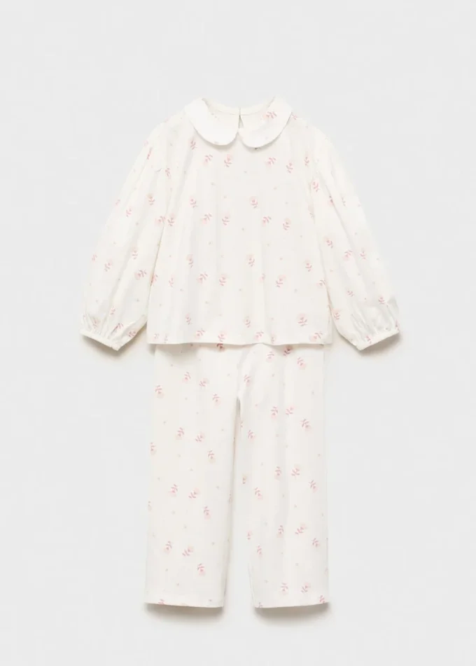 Pyžamo s potiskem a límečkem Pyžamo s potiskem a límečkem