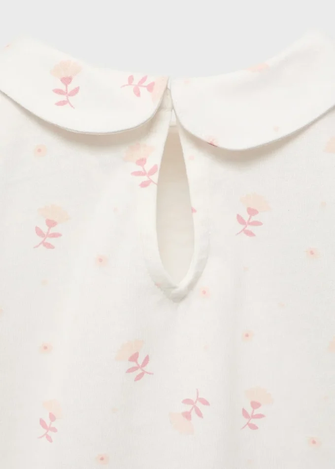 Pyžamo s potiskem a límečkem Pyžamo s potiskem a límečkem