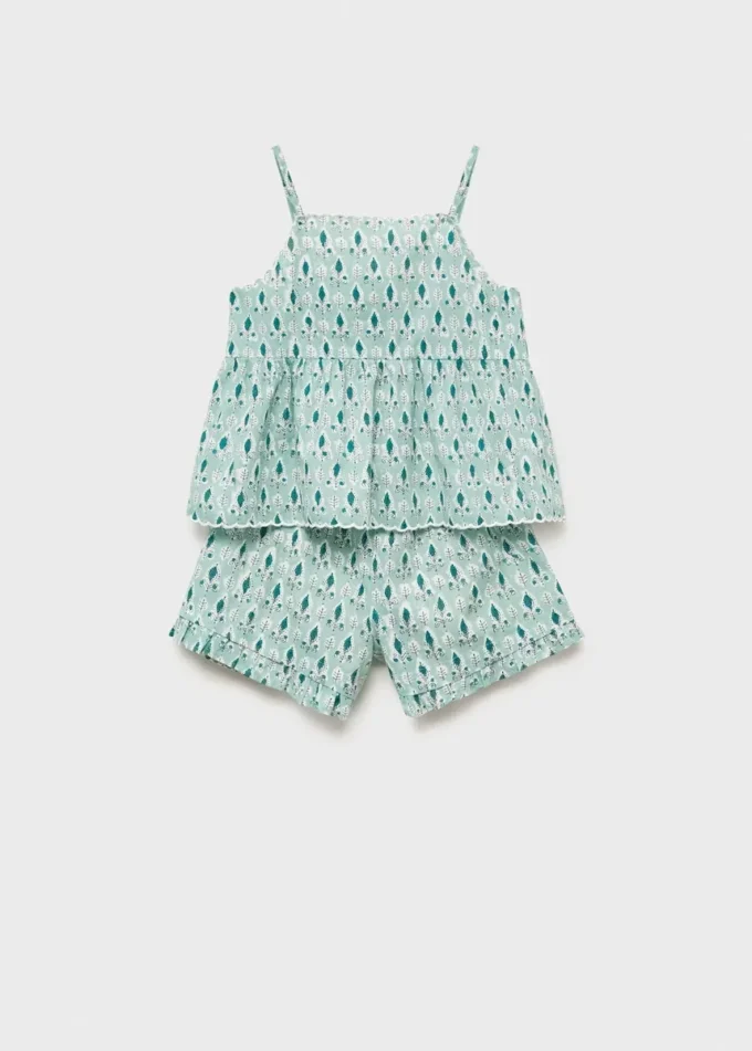 Pyžamové šortky s volánky