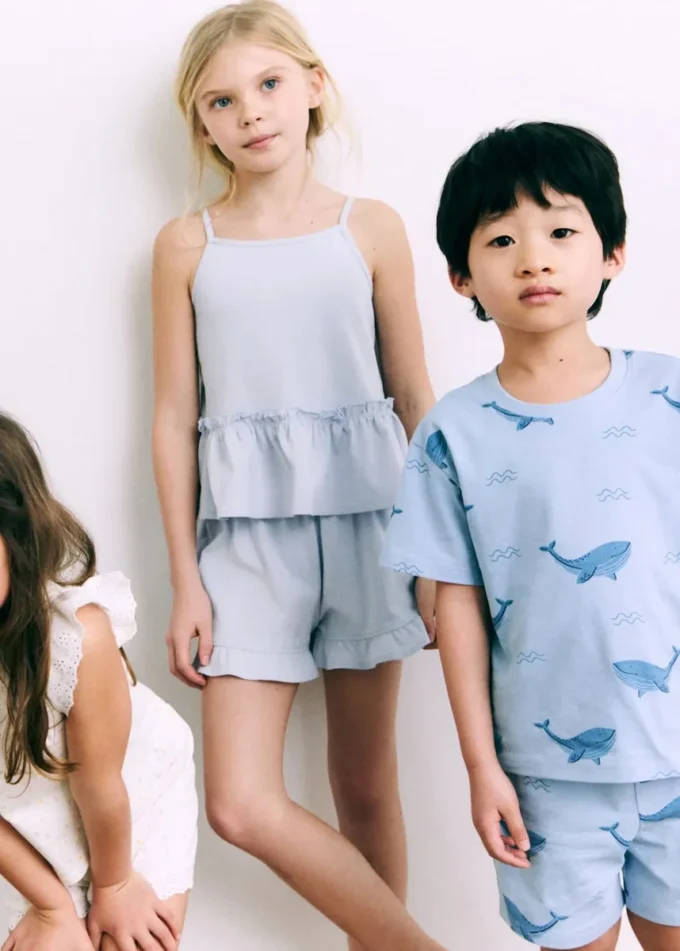 Pyžamové šortky s volánky Pyžamové šortky s volánky