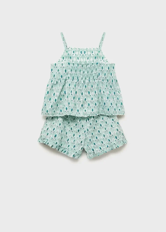 Pyžamové šortky s volánky