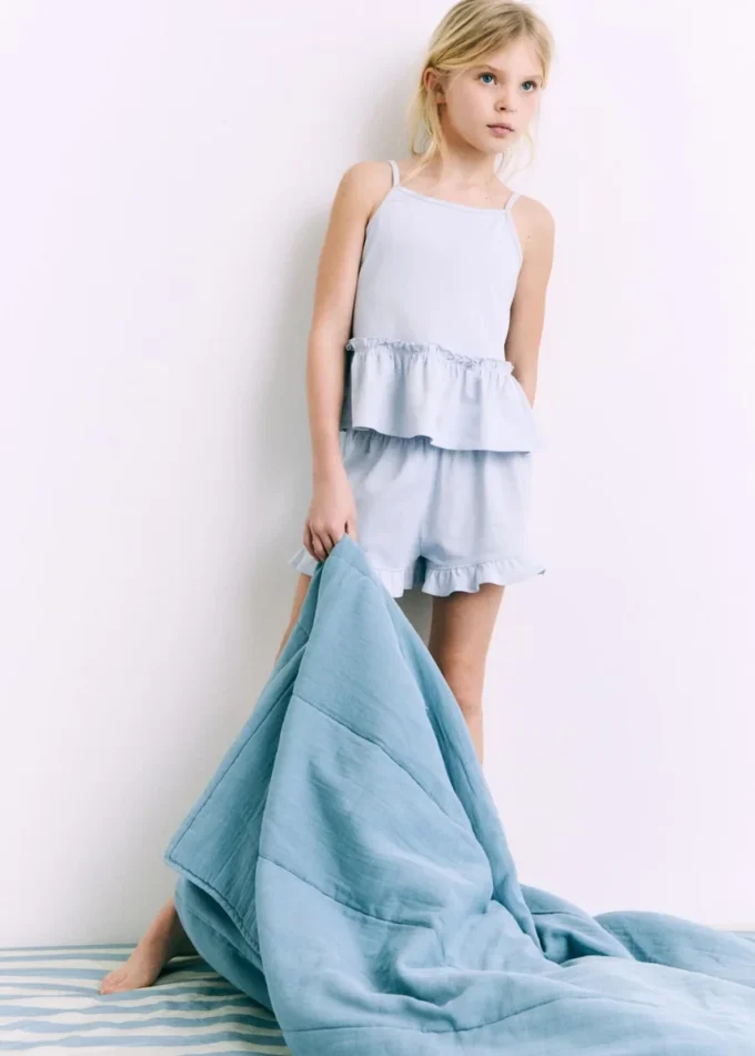 Pyžamové šortky s volánky Pyžamové šortky s volánky