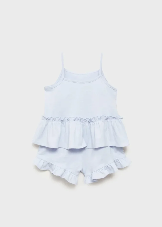 Pyžamové šortky s volánky Pyžamové šortky s volánky