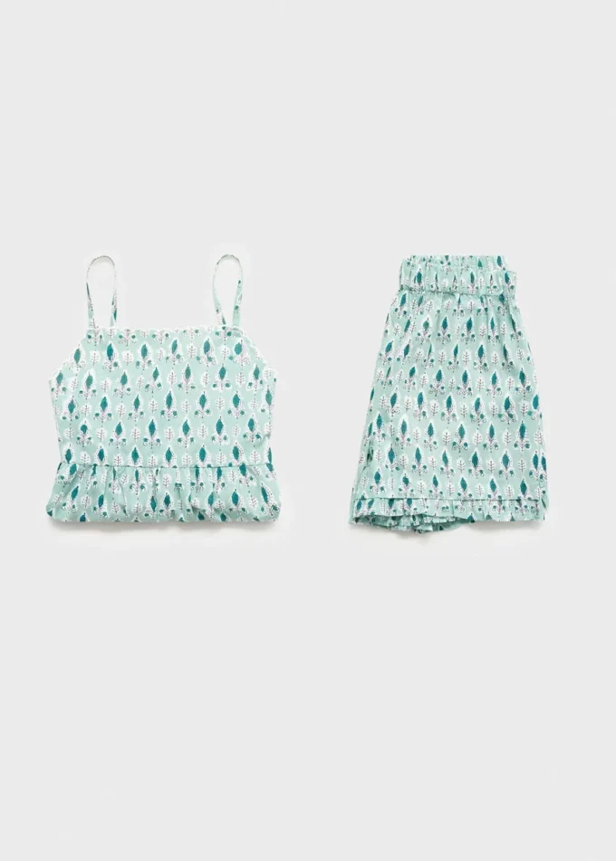 Pyžamové šortky s volánky